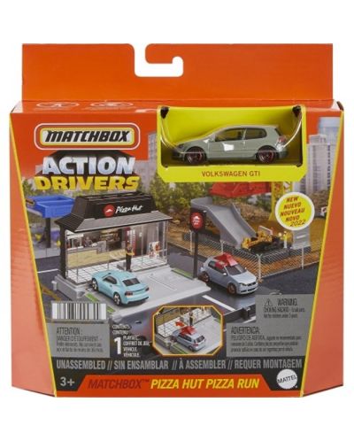 Игрален комплект Matchbox Action Drivers - Pizza Hut - 1